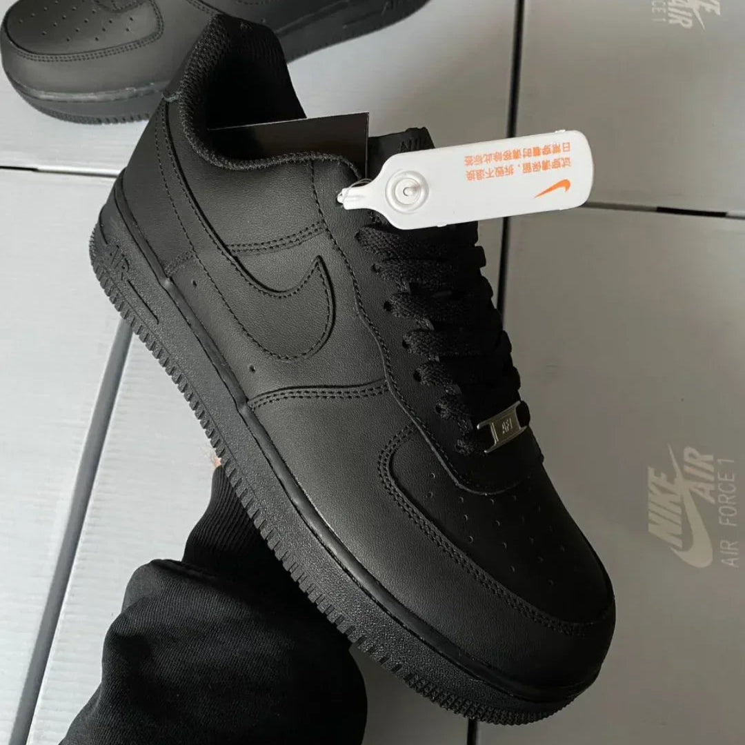 Men’s Black Air-Style Casual Sneakers