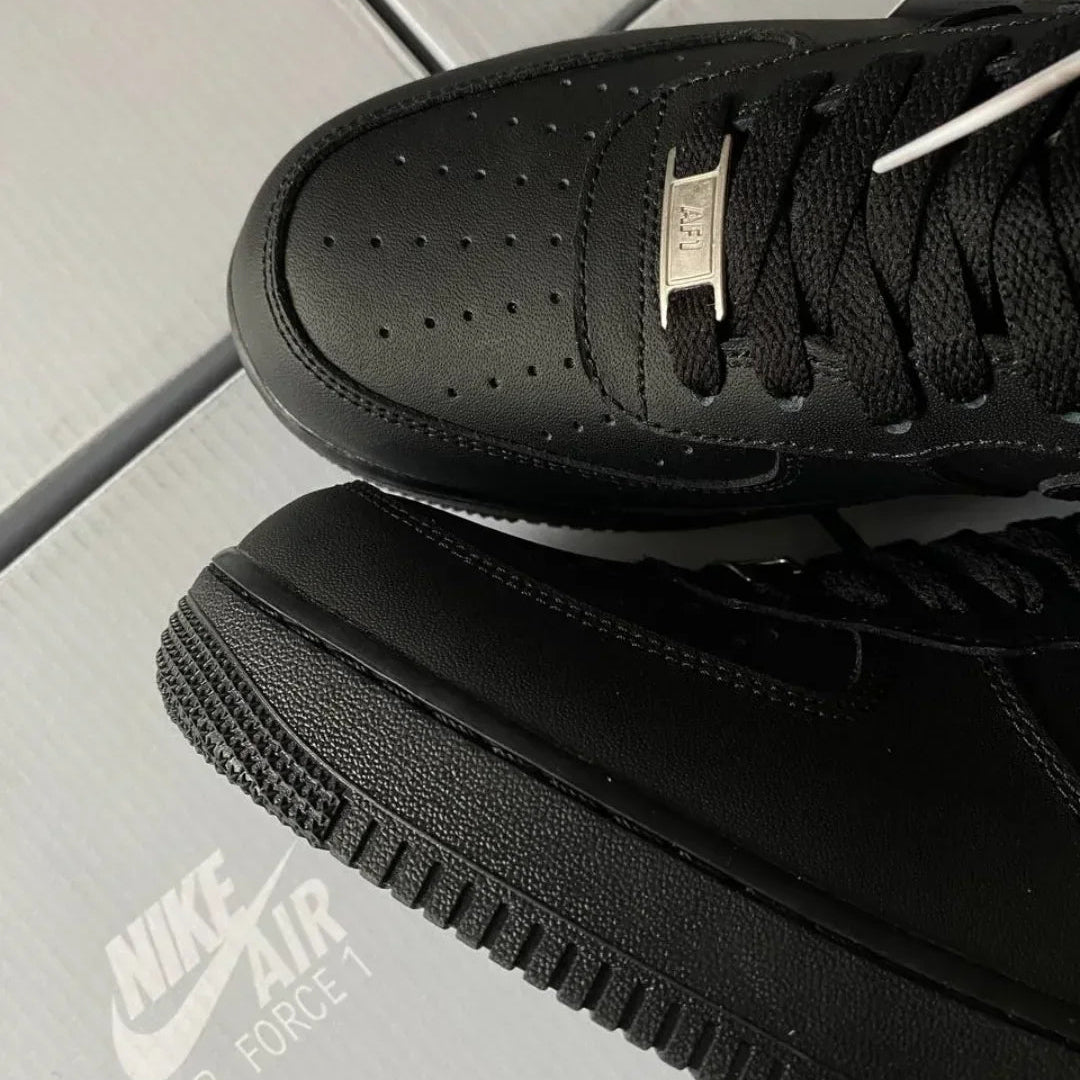 Men’s Black Air-Style Casual Sneakers