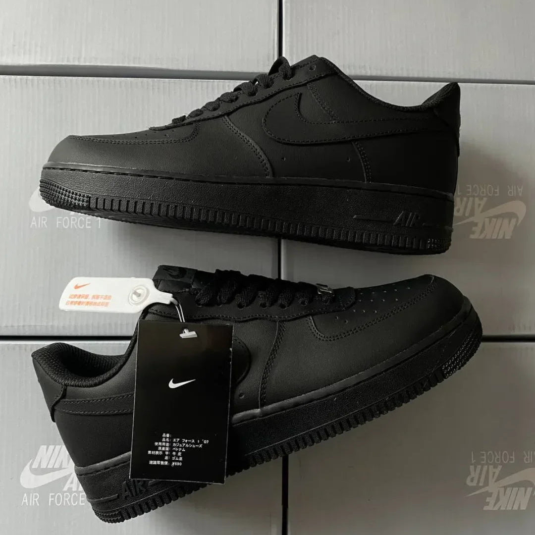 Men’s Black Air-Style Casual Sneakers